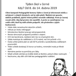 Týden škol v černé