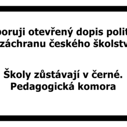 Týden škol v černé