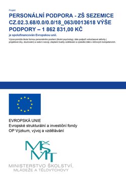 Projekt : Personální podpora - ZŠ Sezemice
