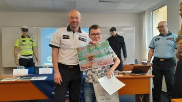 Úspěch našeho žáka ve výtvarné soutěži „Bezpečně u dopravní nehody“
