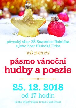 Pozvánka na koncert pěveckého sboru Rolnička
