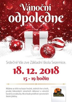 Vánoční odpoledne ZŠ Sezemice 