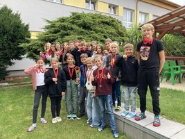 Vyhlášení výsledků atletického čtyřboje