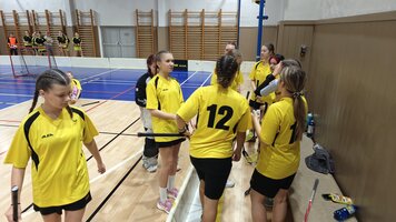 Florbalový turnaj žákyň 8. –  9. tříd v Holicích