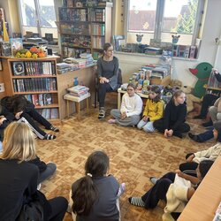 Návštěva sezemické knihovny s 5. C