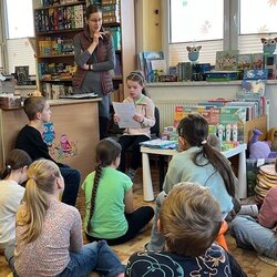 3. B v Městské knihovně Sezemice