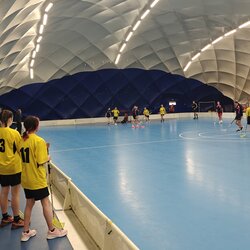 Okresní kolo florbalového turnaje žákyň 8. – 9. tříd v Pardubicích