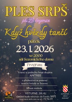 Pozvánka na ples SRPŠ