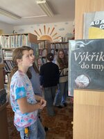 Návštěva sedmých ročníků v městské knihovně