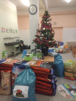 Předání darů z Vánočního bazárku