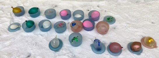 Mrazivé počasí jako příležitost k tvoření v 5. B