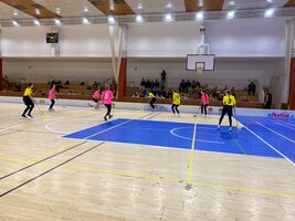 Dívky ze ZŠ Sezemice obsadily druhé místo na florbalovém turnaji a postupují do finále