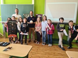 Povídání o vesmíru s odborníkem ve 3. B