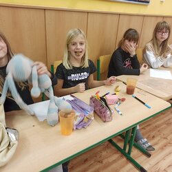 Spaní ve škole ve třídě 4. A