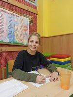 Spaní ve škole ve třídě 4. A