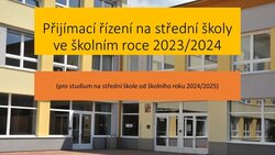 Přijímací řízení na střední školy - souhrnné informace