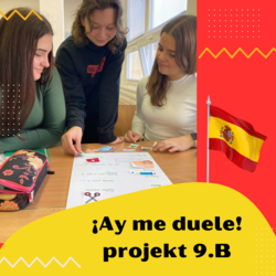 Projektová výuka španělštiny s 9. B ¡Ay me duele! 
