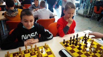 Krajský přebor družstev škol v šachu - 3. místo družstva ZŠ Sezemice