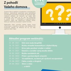 Pozvánka na webinář Rizika sociálních sítí