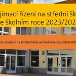 Přijímací řízení na střední školy - informace