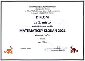 Matematické soutěže ve školním roce 2020/21